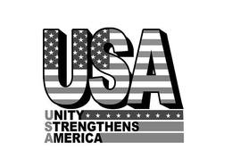 USA UNITY STRENGTHENS AMERICA trademark