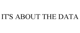 IT'S ABOUT THE DATA trademark