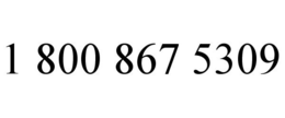 1 800 867 5309 trademark