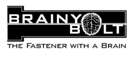 BRAINY BOLT THE FASTENER WITH A BRAIN trademark