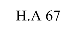 H.A 67 trademark