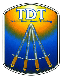 TDT TEAM DIMENSIONAL TRAINING INFORMATION EXCHANGE COMMUNICATION SUPPORTING BEHAVIOR LEADERSHIP trademark