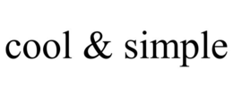 COOL & SIMPLE trademark