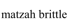 MATZAH BRITTLE trademark