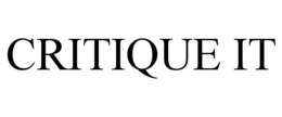 CRITIQUE IT trademark