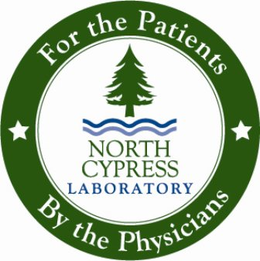 NORTH CYPRESS LABORATORY FOR THE PATIENTS BY THE PHYSICIANS trademark