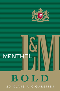 L&M BOLD MENTHOL 20 CLASS A CIGARETTES L &M trademark