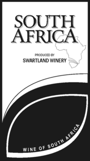 SOUTH AFRICA PRODUCED BY SWARTLAND WINERY WINE OF SOUTH AFRICA trademark