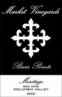 MARKET VINEYARDS BASIS POINTS MERITAGE RED WINE COLUMBIA VALLEY 2006 trademark