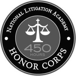 NATIONAL LITIGATION ACADEMY 450 HOURS HONOR CORPS trademark