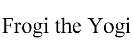 FROGI THE YOGI trademark