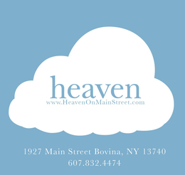 HEAVEN WWW.HEAVENONMAINSTREET.COM 1927 MAIN STREET BOVINA, NY 13740 607.832.4474 trademark