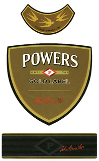 "THREE SWALLOW" POWERS EST P 1791 GOLD LABEL JOHN POWER & SON P JOHN POWER & SON TRADEMARK trademark