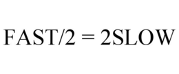 FAST/2 = 2SLOW trademark