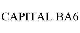 CAPITAL BA6 trademark