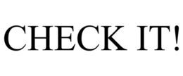 CHECK IT! trademark