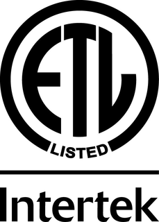 ETL LISTED INTERTEK trademark