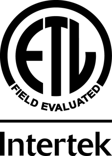 ETL FIELD EVALUATED INTERTEK trademark