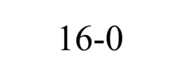 16-0 trademark