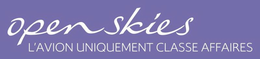 OPEN SKIES L'AVION UNIQUEMENT CLASSE AFFAIRES trademark