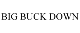 BIG BUCK DOWN trademark