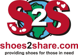 S2S SHOES2SHARE.COM PROVIDING SHOES TO THOSE IN NEED trademark