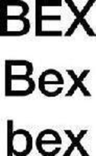 BEX BEX BEX trademark