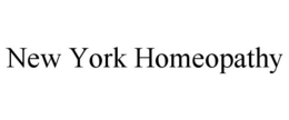 NEW YORK HOMEOPATHY trademark