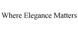 WHERE ELEGANCE MATTERS trademark