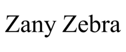 ZANY ZEBRA trademark