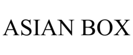 ASIAN BOX trademark