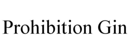 PROHIBITION GIN trademark