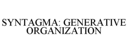 SYNTAGMA: GENERATIVE ORGANIZATION trademark