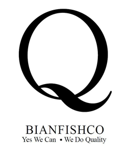 Q BIANFISHCO YES WE CAN · WE DO QUALITY trademark