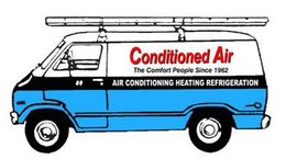 CONDITIONED AIR THE COMFORT PEOPLE SINCE 1962 AIR CONDITIONING HEATING REFRIGERATION trademark