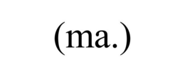 (MA.) trademark