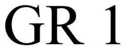 GR 1 trademark