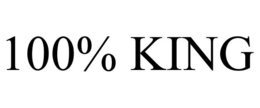 100% KING trademark