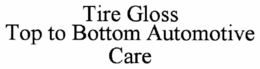 TIRE GLOSS trademark