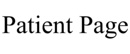 PATIENT PAGE trademark