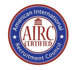 AIRC CERTIFIED AMERICAN INTERNATIONAL RECRUITMENT COUNCIL trademark
