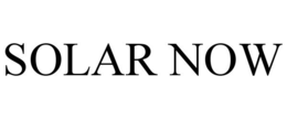 SOLAR NOW trademark