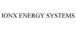 IONX ENERGY SYSTEMS trademark