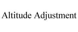 ALTITUDE ADJUSTMENT trademark