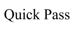 QUICK PASS trademark