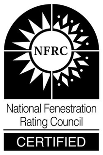 NFRC NATIONAL FENESTRATION RATING COUNCIL CERTIFIED trademark