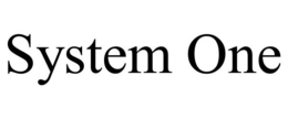 SYSTEM ONE trademark