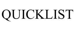 QUICKLIST trademark
