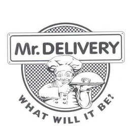 MR. DELIVERY WHAT WILL IT BE? trademark