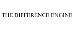 THE DIFFERENCE ENGINE trademark